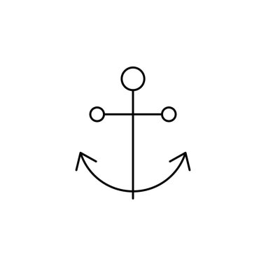 çapa simgesi vektör illüstrasyonu