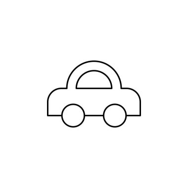 araba simgesi vektör illüstrasyonu