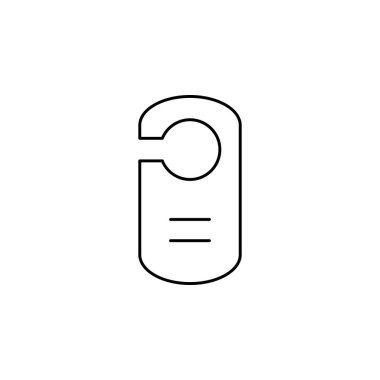 kapı askısı simgesi vektör illüstrasyon