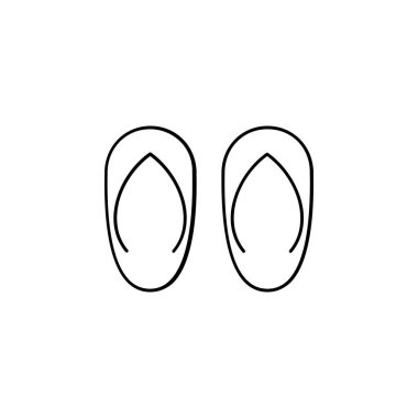 Sandal, Ayakkabı, Terlik, Parmak arası Terlik vektör illüstrasyonu