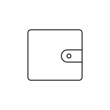 cüzdan ikonu vektör illüstrasyonu