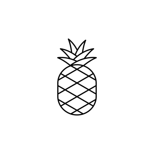 Ananas Symbol Vektor Illustration — Stockvektor