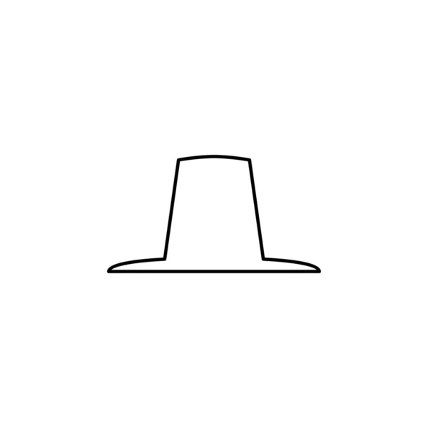 帽子图标向量隔离在白色背景上为您的网页和移动应用程序设计 牛仔标志概念 — 图库矢量图片
