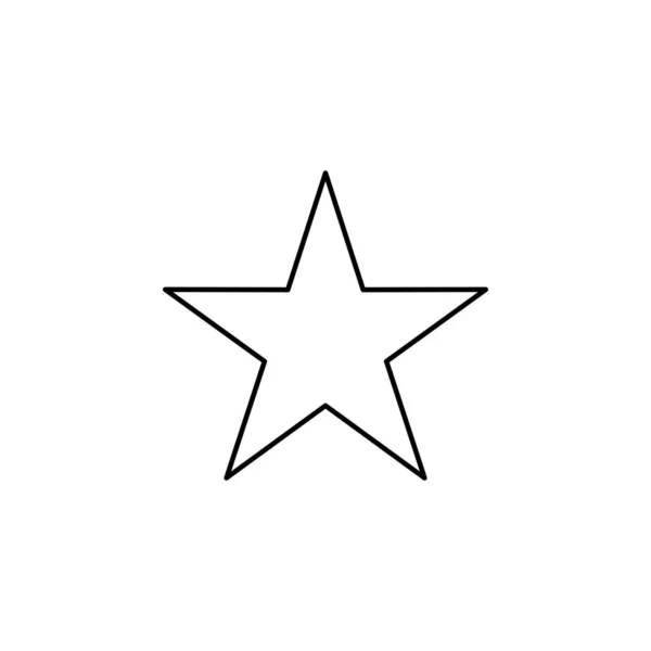 Hvězda Ikona Vektor Izolovaný Bílém Pozadí Pro Vaše Webové Mobilní — Stockový vektor