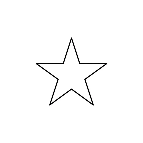 Vector Icono Estrella Aislado Fondo Blanco Para Diseño Web Aplicación — Archivo Imágenes Vectoriales