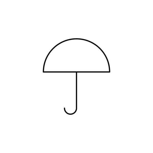 Esernyő Ikon Vektor Elszigetelt Fehér Alapon Web Mobil Alkalmazás Design — Stock Vector