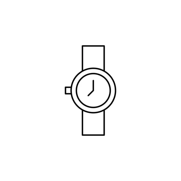 Vector Icono Reloj Pulsera Aislado Sobre Fondo Blanco Signo Reloj — Archivo Imágenes Vectoriales