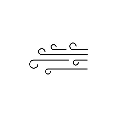 rüzgar ikonu vektör illüstrasyonu