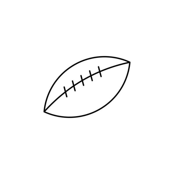美式足球 橄榄球矢量图 — 图库矢量图片