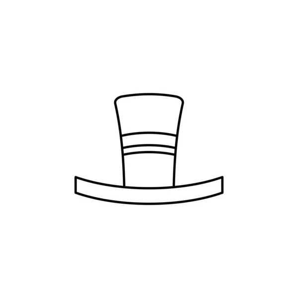 Значок Капелюха Проста Ілюстрація Ковбойського Аксесуара Векторні Іконки Інтернету — стоковий вектор
