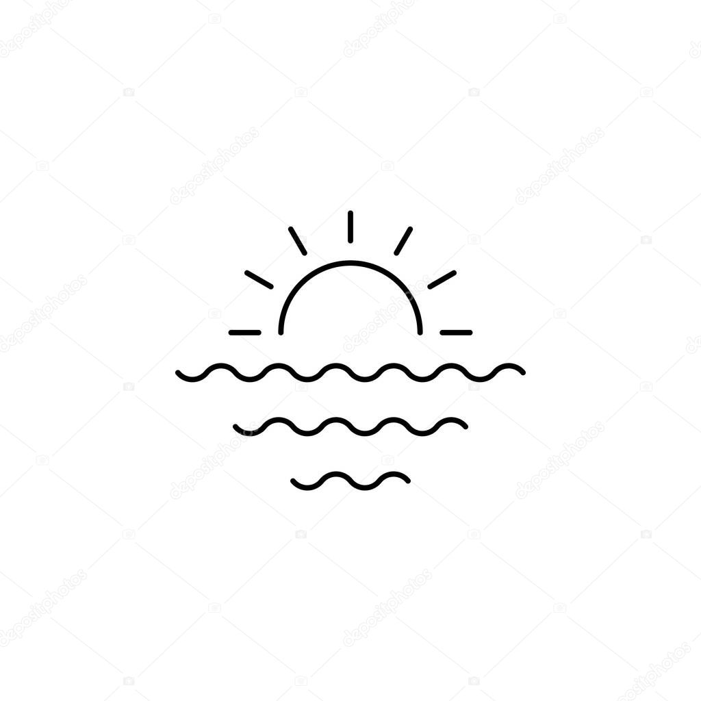 sun icon vector illustration design template