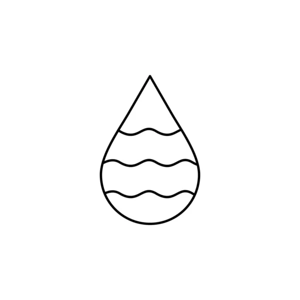 Agua Gota Icono Vector Ilustración Diseño — Vector de stock