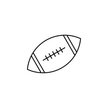 ragbi topu ikon vektör illüstrasyon tasarımı