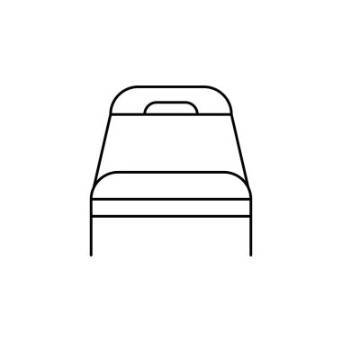 yatak ikonu vektör illüstrasyonu