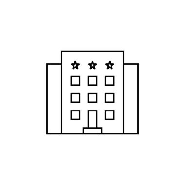 Otel simgesi vektör illüstrasyonu