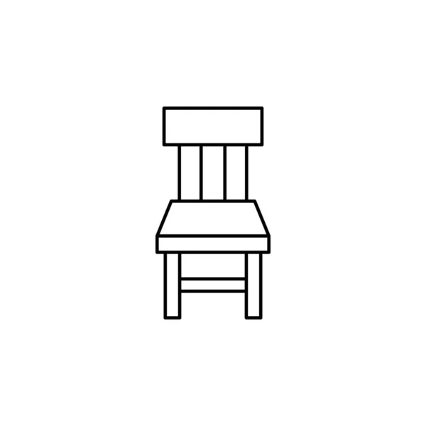 Stuhl Symbol Vektor Isoliert Auf Weißem Hintergrund Für Ihre Web — Stockvektor