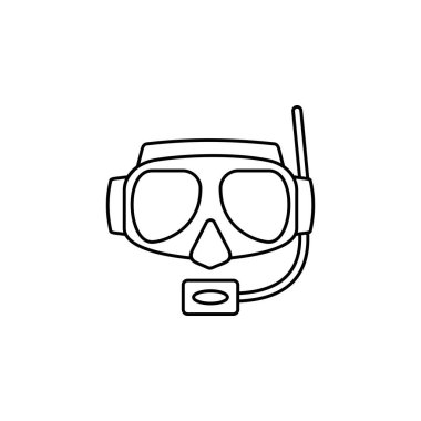 vector illustration of a diving mask icon