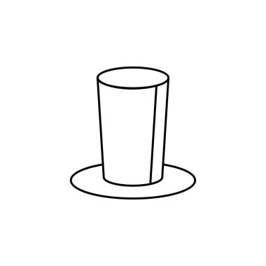 Şapka simgesi vektör illüstrasyonu