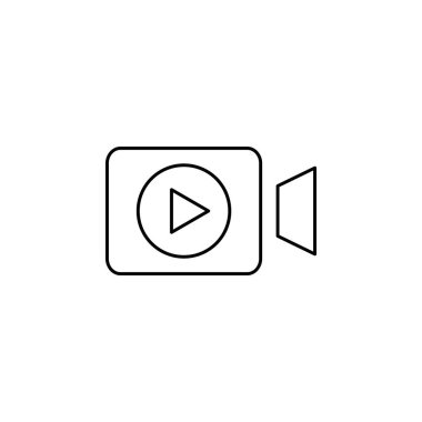 video kamera ikonu vektör illüstrasyon tasarımı