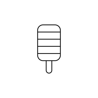 dondurma ikonu vektör illüstrasyonu