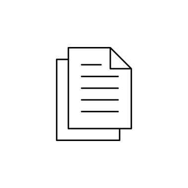 belge simgesi vektör illüstrasyonu