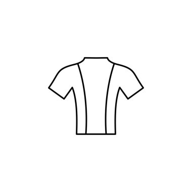 shirt simgesi vektör illüstrasyonu