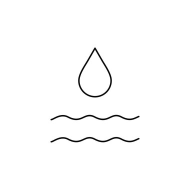 su damlası ikon vektör illüstrasyon tasarımı