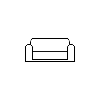 kanepe ikonu vektör illüstrasyonu