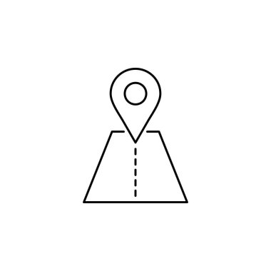 gps simge vektör illüstrasyonu