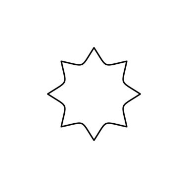 Bir yıldız simgesinin vektör illüstrasyonu