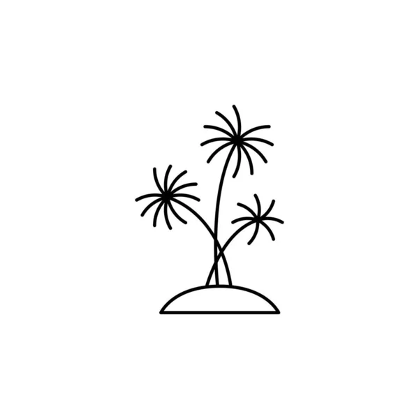 Palm Tree Icon Vector Illustration Design — Stock Vector