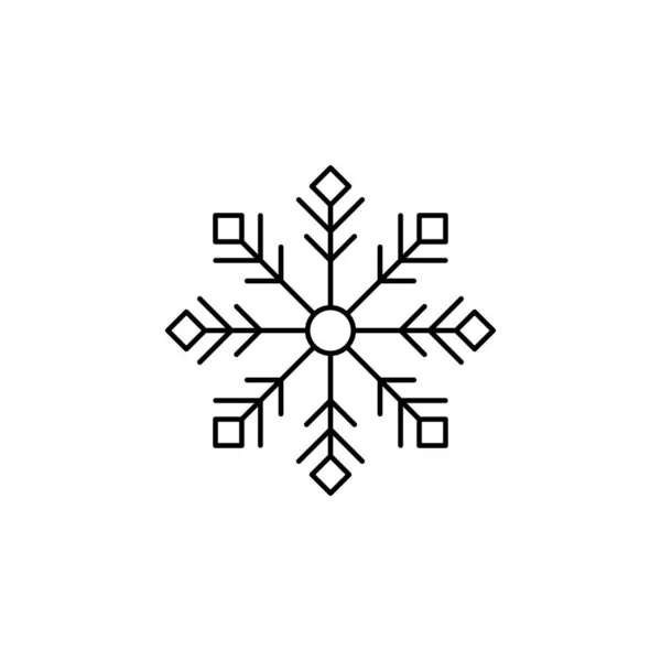 Copo Nieve Icono Vector Ilustración — Archivo Imágenes Vectoriales