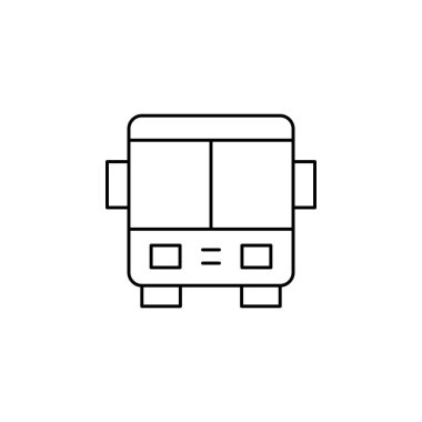 bus simgesi vektör illüstrasyonu
