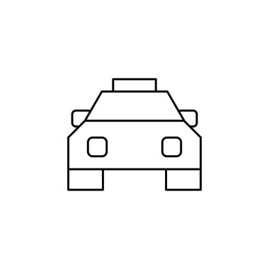 taksi, taksi, araba ikonu vektör illüstrasyonu