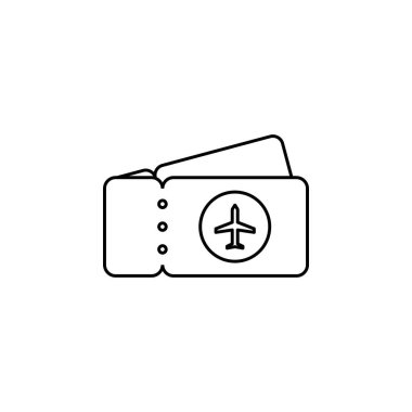 bilet ikonu vektör illüstrasyonu