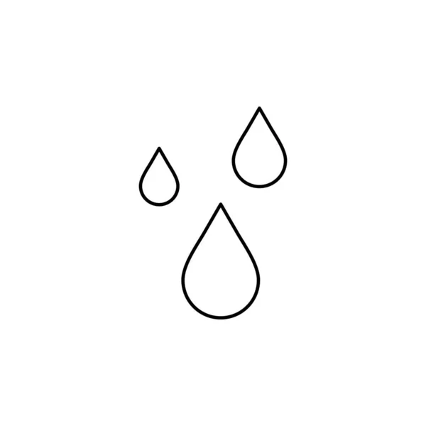 Wasser Tropfen Symbol Vektor Illustration Design — Stockvektor