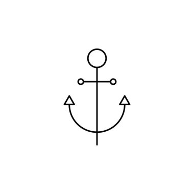 çapa simgesi vektör illüstrasyonu