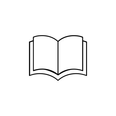 kitap simgesi vektör illüstrasyonu