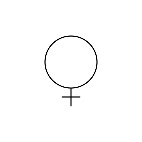 Чоловічий Жіночий Значок Контурна Ілюстрація Людини Векторний Символ Стоковий Веб — стоковий вектор