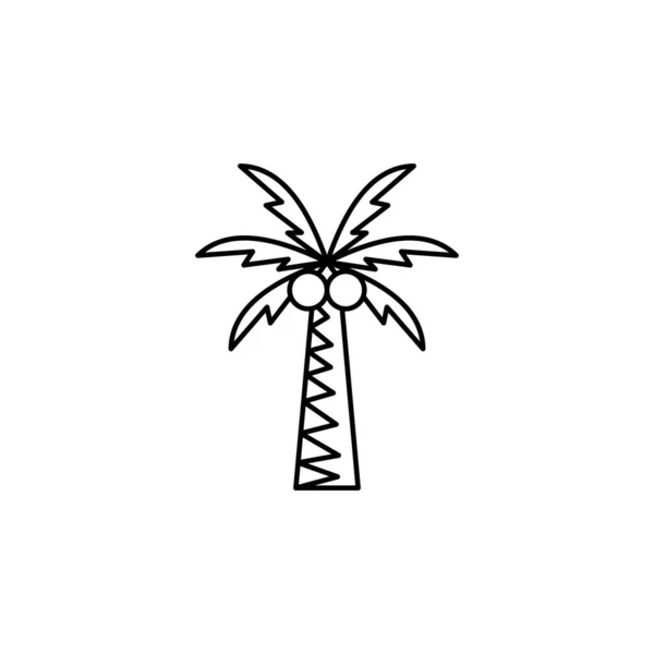 Palm Tree Icon Vector Illustration — Stock Vector