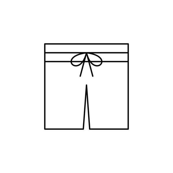 Icono Pantalones Cortos Ilustración Simple Iconos Vectores Ropa Para Web — Archivo Imágenes Vectoriales