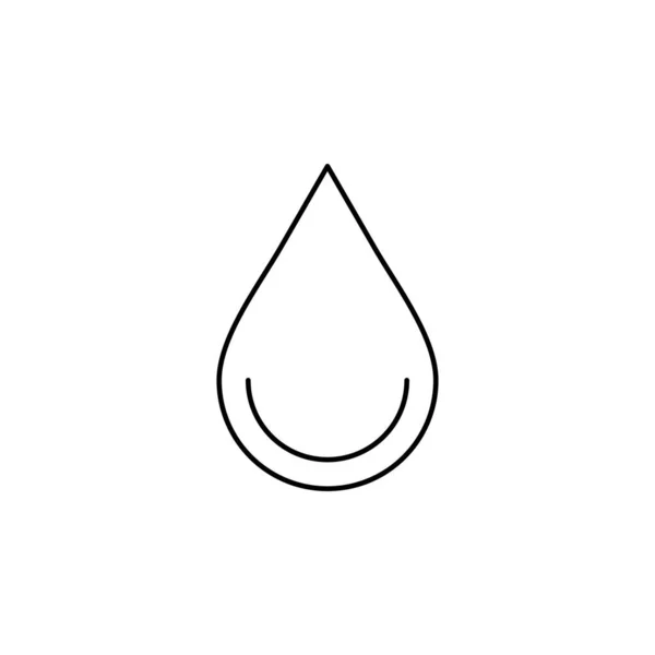 Wasser Tropfen Symbol Vektor Illustration Design — Stockvektor