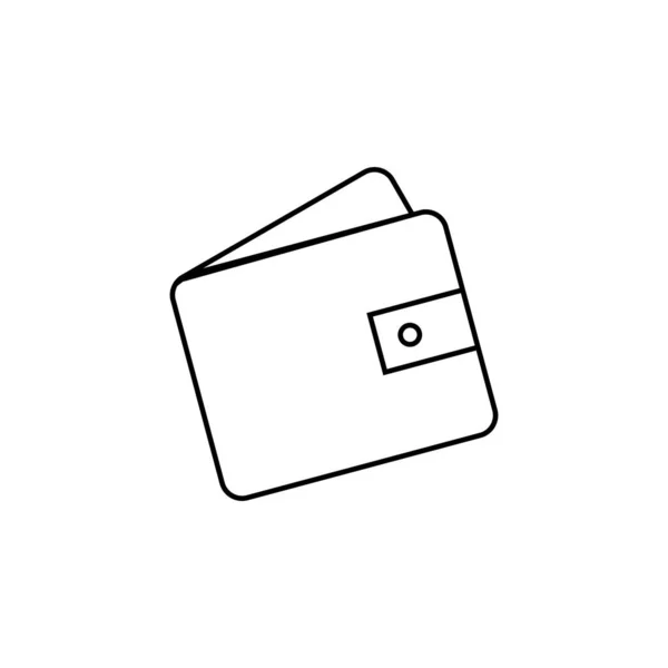 Plånbok Ikon Vektor Illustration — Stock vektor