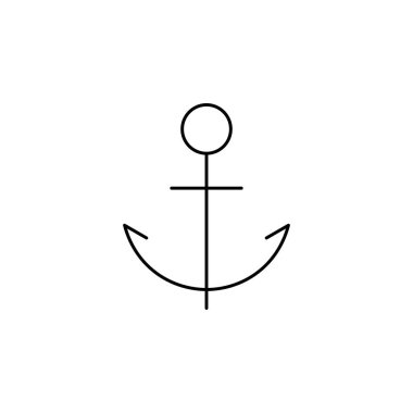 çapa simgesi vektör illüstrasyonu