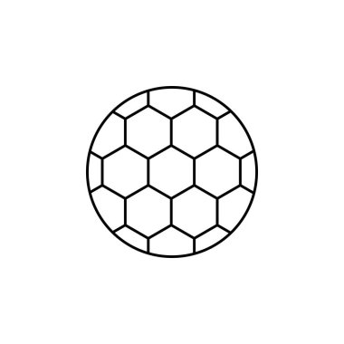 futbol topu ikonu vektör illüstrasyonu