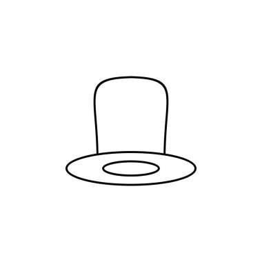 Şapka ikonu. Web için beysbol başlık vektör simgelerinin özet çizimi