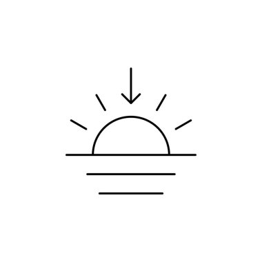 Güneş Simgesi Vektör illüstrasyonu