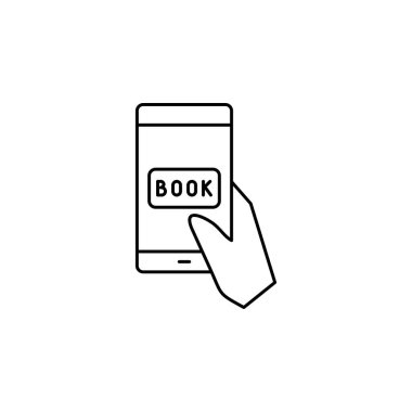 Rezervasyon, Bilet, Simge vektörü illüstrasyonuName