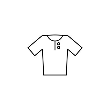 Gömlek simgesi, vektör illüstrasyonu