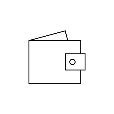 cüzdan ikonu vektör illüstrasyonu